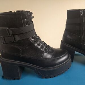 French Connection Black Ankle Boots